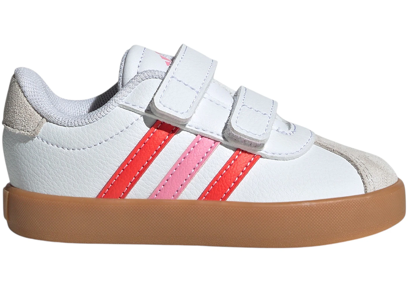 adidas VL Court 3.0 Cloud White Bright Red Bliss Pink (TD)