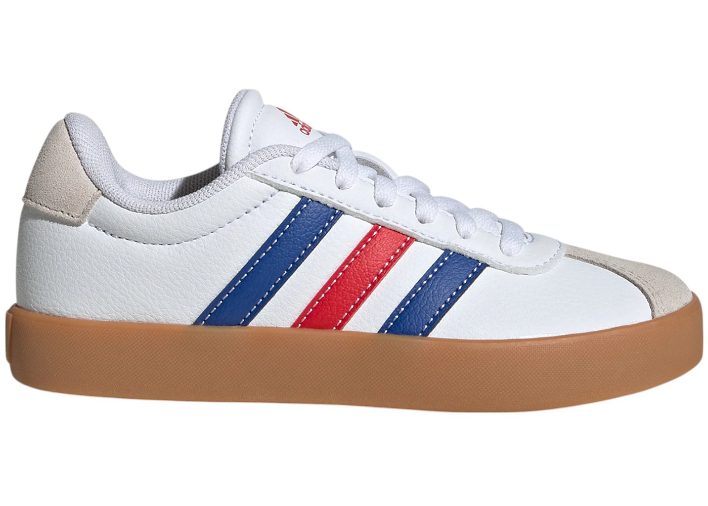 adidas VL Court 3.0 Cloud White Royal Blue Better Scarlet (GS)