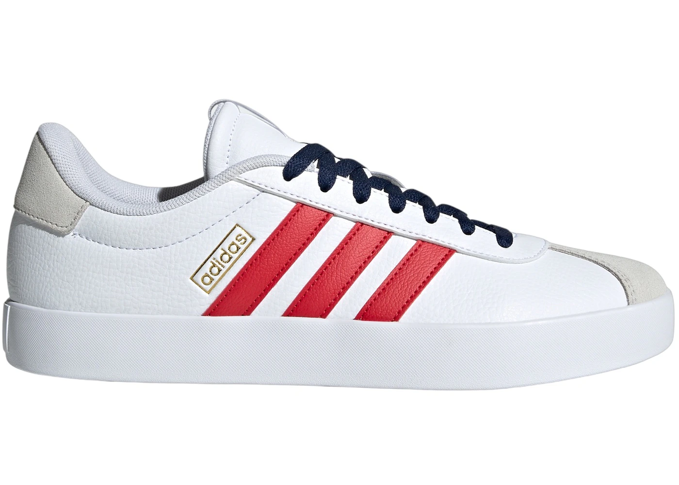 adidas Vl Court 3.0 Cloud White Better Scarlet Team Navy Blue